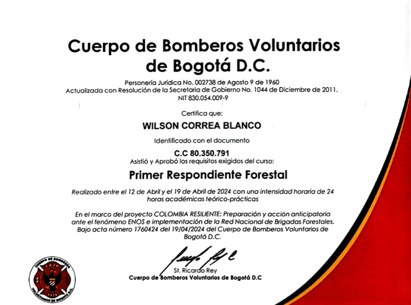 Primer Respondiente Forestal
